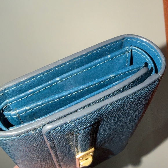 ‼️Authentic MCM Blue Leather Trifold Wallet - Picture 10 of 16